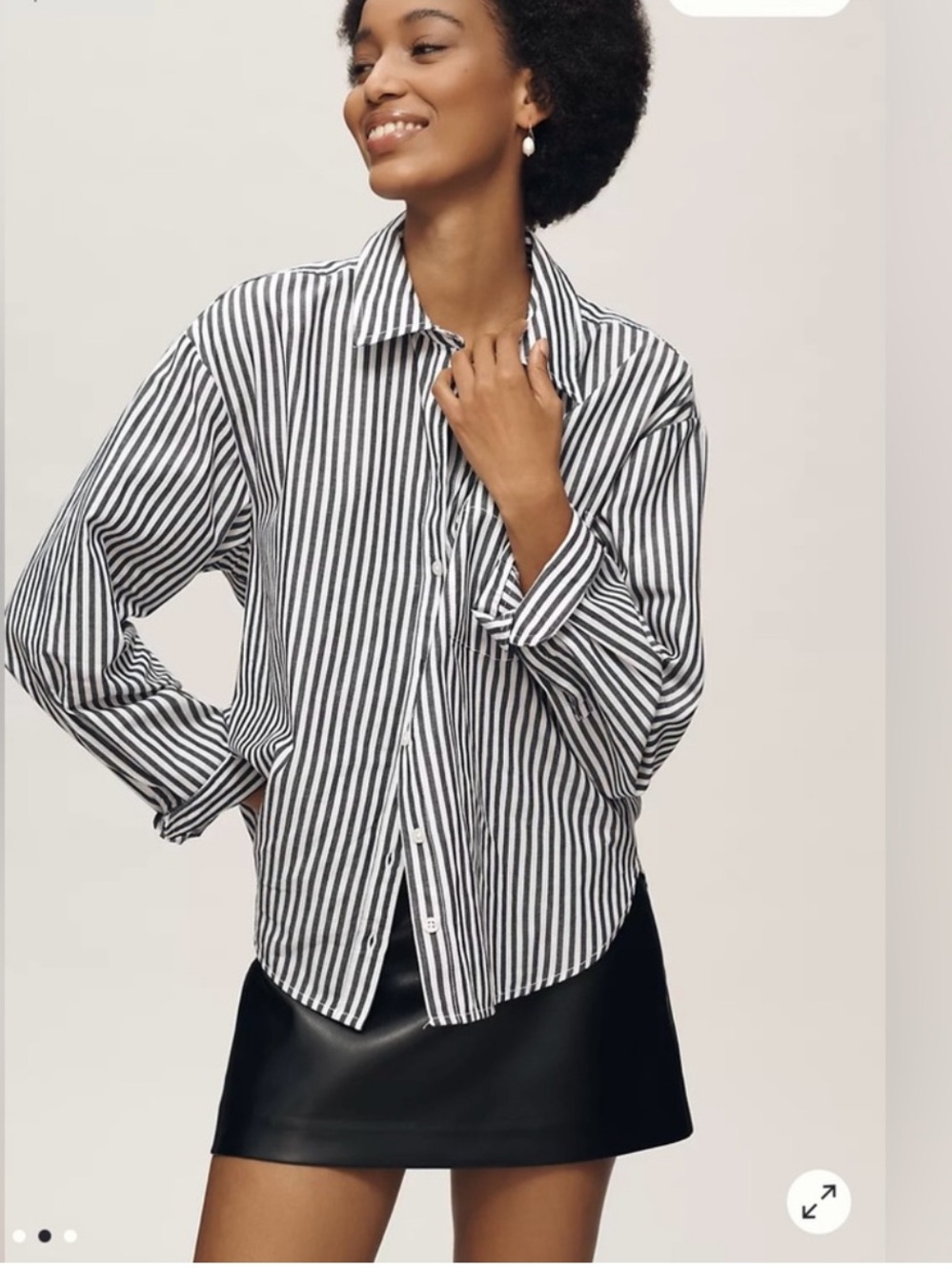 Maeve for Anthropologie The Shrunken Bennet Buttondown Shirt